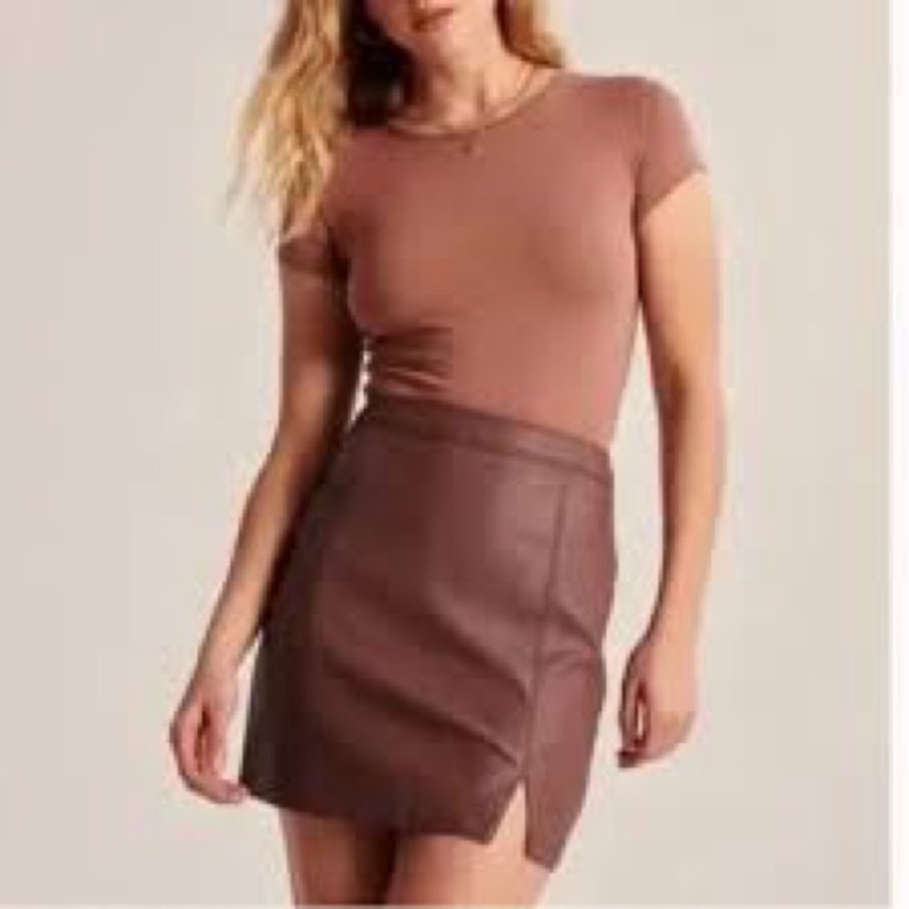 Abercrombie & Fitch Brown Mini Skirt